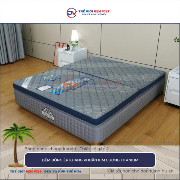 Đệm bông ép Kim Cương Titanium